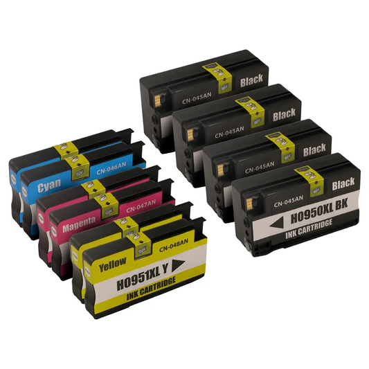 HP 950XL & 951XL High-Yield Remanufactured Ink Cartridge 10-Pack Combo