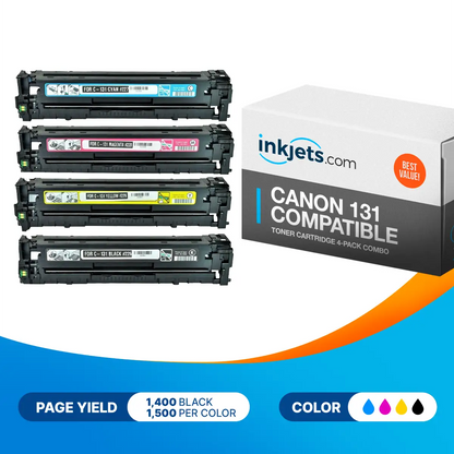 Canon 131 Compatible Toner Cartridge 4-Pack Combo