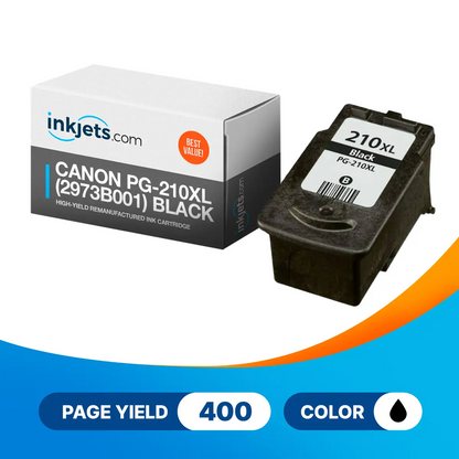 Canon PG-210XL (2973B001) Black High-Yield Remanufactured Ink Cartridge