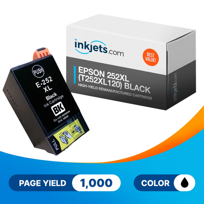 Epson 252XL (T252XL120) Black High-Yield Remanufactured Cartridge