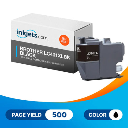 Compatible Brother LC401XLBK High Yield Black Ink Cartridge