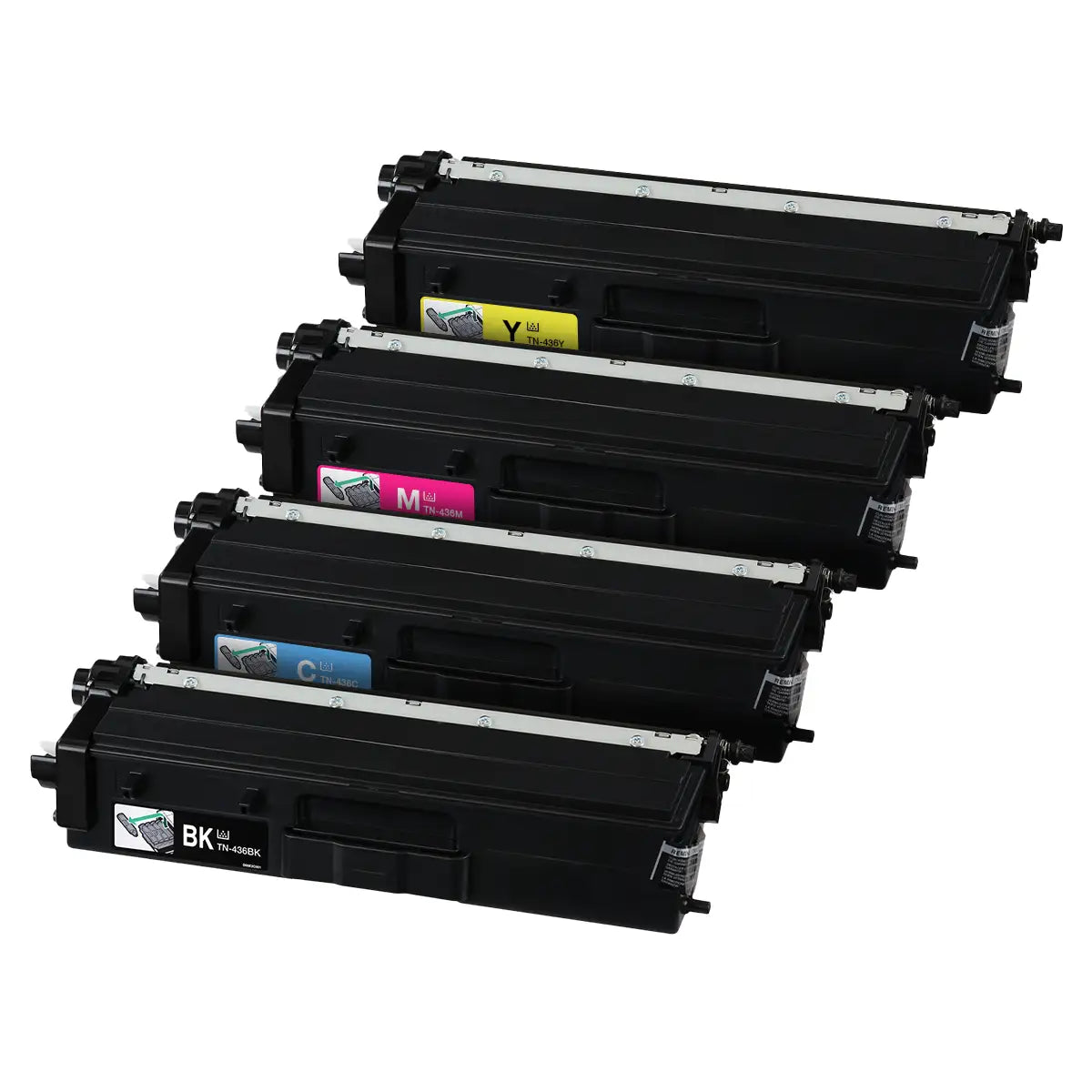 Brother TN436 Super High-Yield Compatible Toner Cartridge 4-Pack Combo
