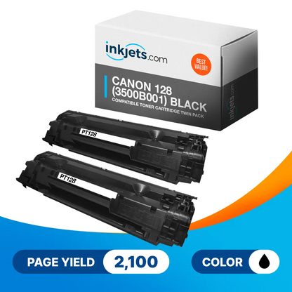 Canon 128 (3500B001) Black Compatible Toner Cartridge Twin Pack