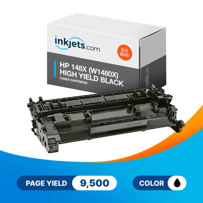 Compatible HP 148X (W1480X) High Yield Black Toner Cartridge