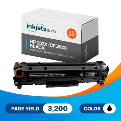 HP 202X (CF500X) Black High-Yield Compatible Toner Cartridge