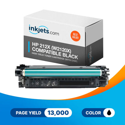 HP 212X (W2120X) Compatible Black High Yield Toner Cartridge (With Chip)