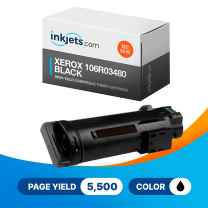 Xerox 106R03480 Black High-Yield Compatible Toner Cartridge