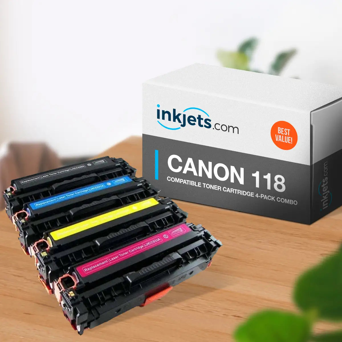 Canon 118 Compatible Toner Cartridge 4-Pack Combo