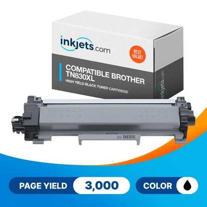 Compatible Brother TN830XL High Yield Black Toner Cartridge