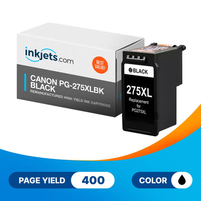Remanufactured Canon PG-275XLBK High Yield Black Ink Cartridge