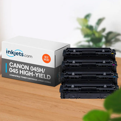 Canon 045H / 045 High-Yield Compatible Toner Cartridge 4-Pack Combo