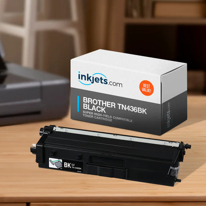 Brother TN436BK Black Super High-Yield Compatible Toner Cartridge