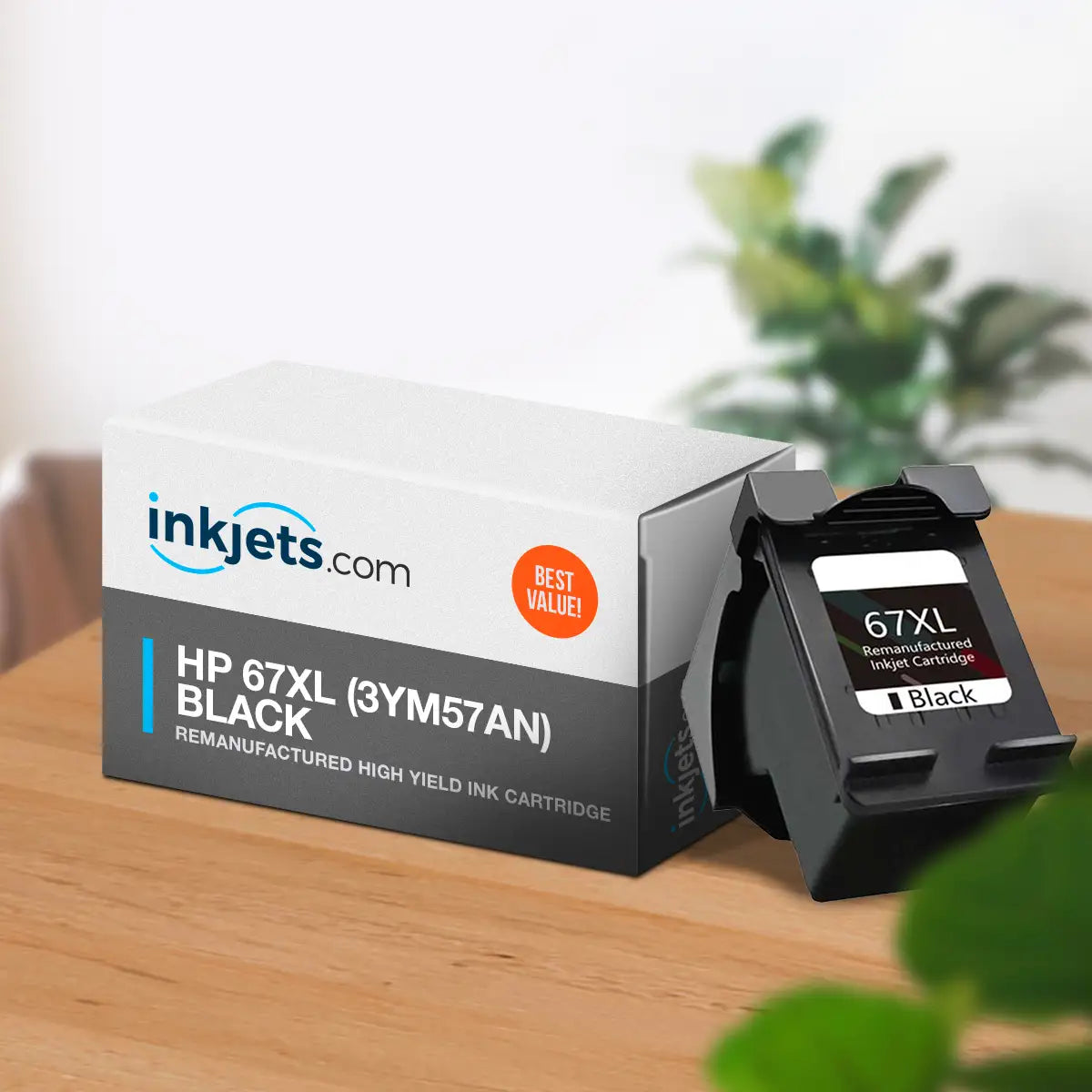 HP 67XL (3YM57AN) Black Remanufactured High Yield Ink Cartridge