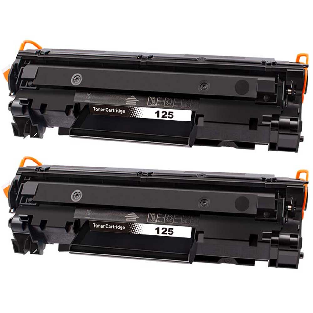 Canon 125 (3484B001) Black Compatible Toner Cartridge Twin Pack