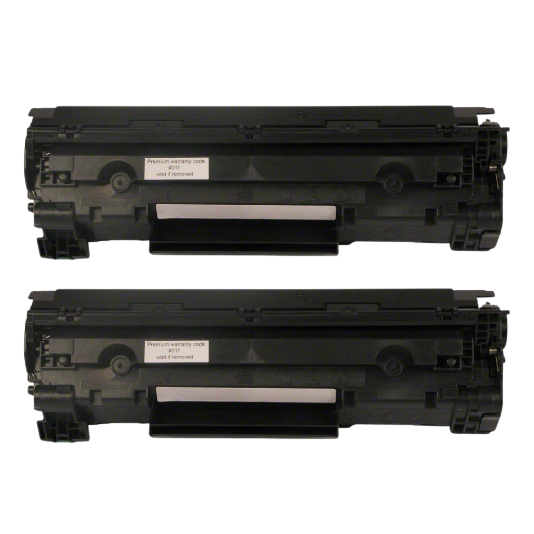 HP 85A (CE285A) Black Jumbo Compatible Toner Cartridge Twin Pack