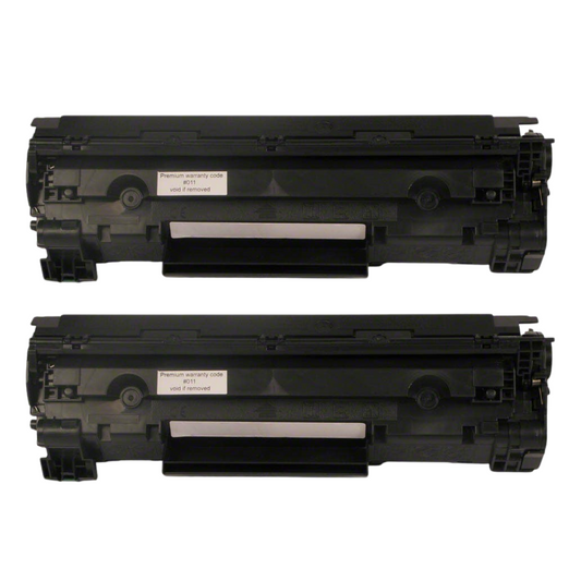 HP 85A (CE285A) Black Jumbo Compatible Toner Cartridge Twin Pack