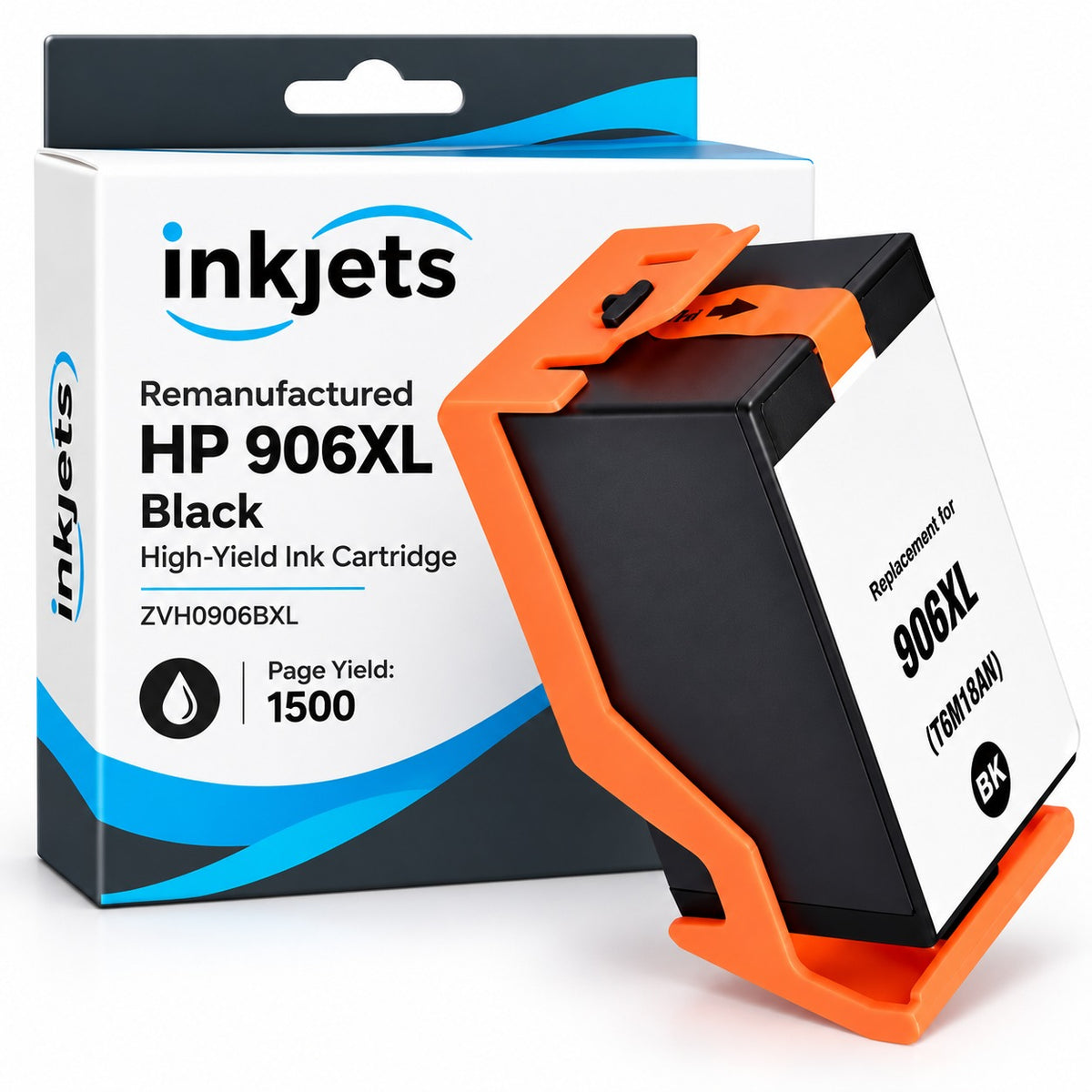 HP 906XL (T6M18AN) Black High-Yield Remanufactured Ink Cartridge