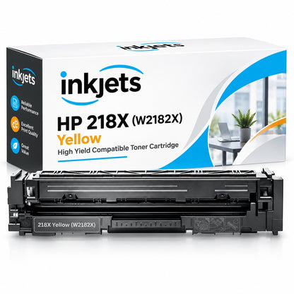 HP 218X (W2182X) Yellow High Yield Compatible Toner Cartridge