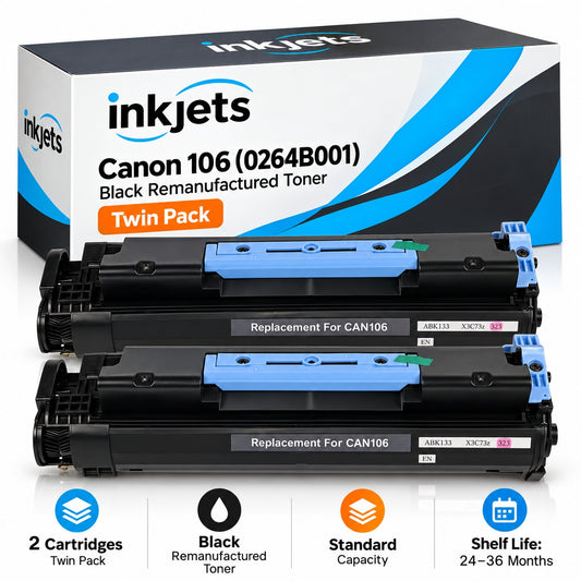 Canon 106 (0264B001) Black Remanufactured Toner Cartridge Twin Pack