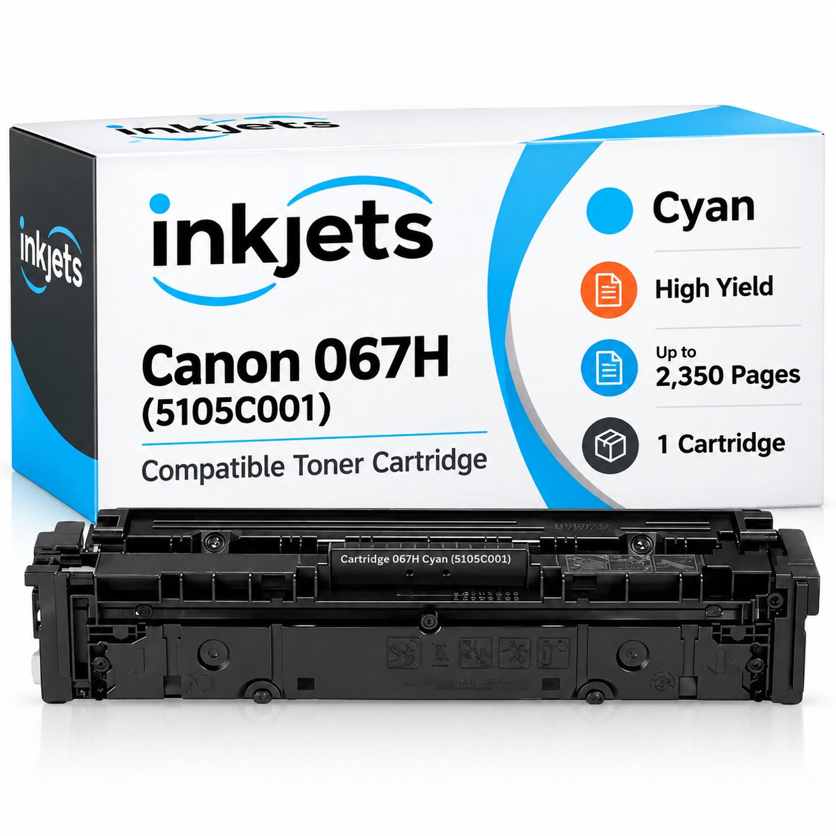 Canon 067H (5105C001) Cyan High Yield Compatible Toner Cartridge