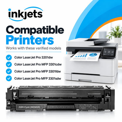 HP 218X (W2181X) Cyan High Yield Compatible Toner Cartridge