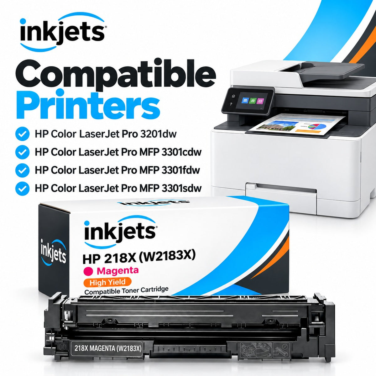 HP 218X (W2183X) Magenta High Yield Compatible Toner Cartridge