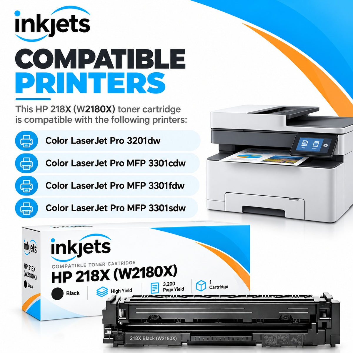 HP 218X (W2180X) Black High Yield Compatible Toner Cartridge