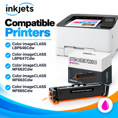 Canon 075H (6367C001) Magenta High-Yield Compatible Toner Cartridge