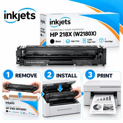 HP 218X (W2180X) Black High Yield Compatible Toner Cartridge