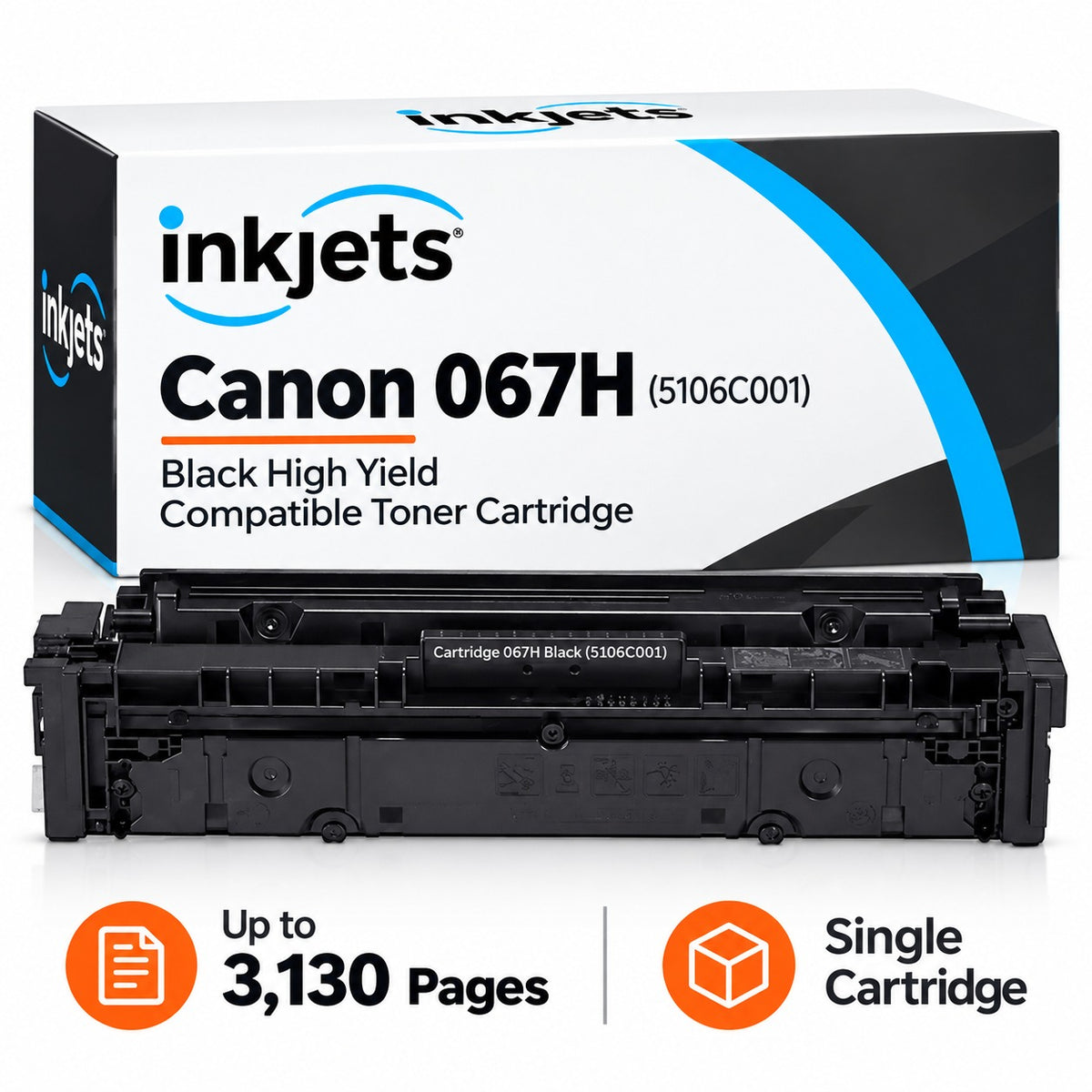 Canon 067H (5106C001) Black High Yield Compatible Toner Cartridge