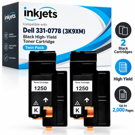 Dell 331-0778 (3K9XM) Black High-Yield Compatible Toner Cartridge Twin Pack