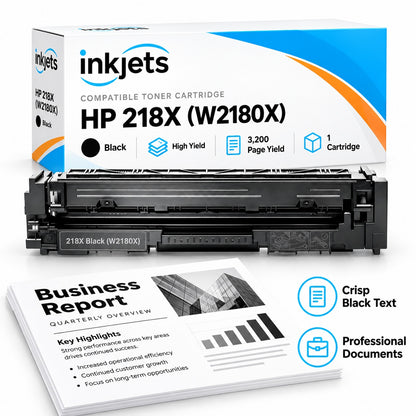 HP 218X (W2180X) Black High Yield Compatible Toner Cartridge