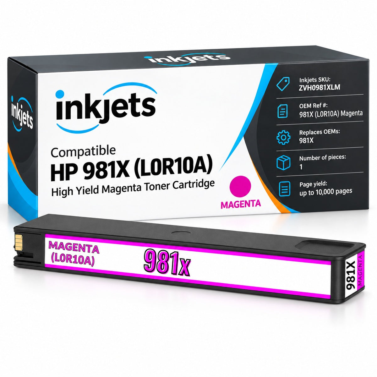 Compatible HP 981X (L0R10A) High Yield Magenta Toner Cartridge