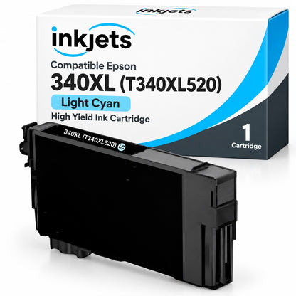 Compatible Epson 340XL (T340XL520) Light Cyan High Yield Ink Cartridge