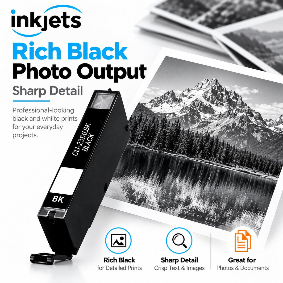 Compatible Canon CLI-231XLBK (6674C001) High Yield Black Ink Cartridge