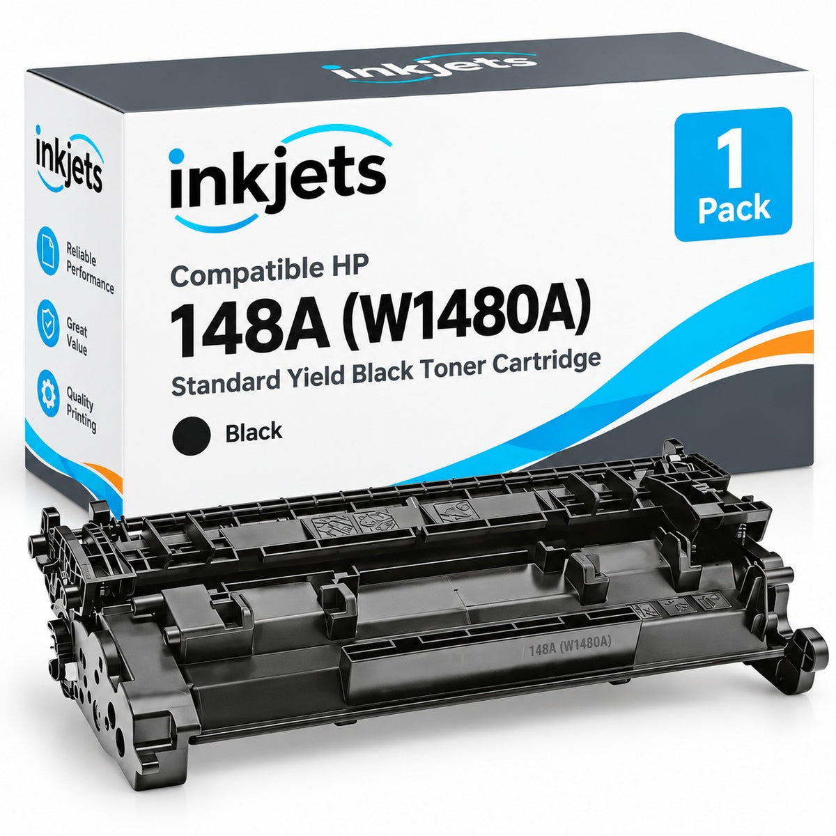 Compatible HP 148A (W1480A) Standard Yield Black Toner Cartridge