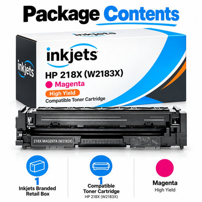 HP 218X (W2183X) Magenta High Yield Compatible Toner Cartridge