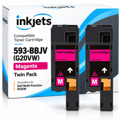 Dell 593-BBJV (G20VW) Magenta Compatible Toner Cartridge Twin Pack