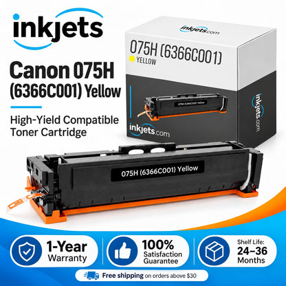 Canon 075H (6366C001) Yellow High-Yield Compatible Toner Cartridge