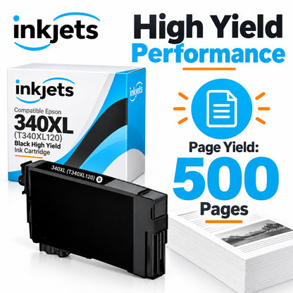 Compatible Epson 340XL (T340XL120) Black High Yield Ink Cartridge