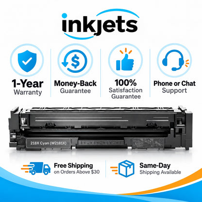 HP 218X (W2181X) Cyan High Yield Compatible Toner Cartridge