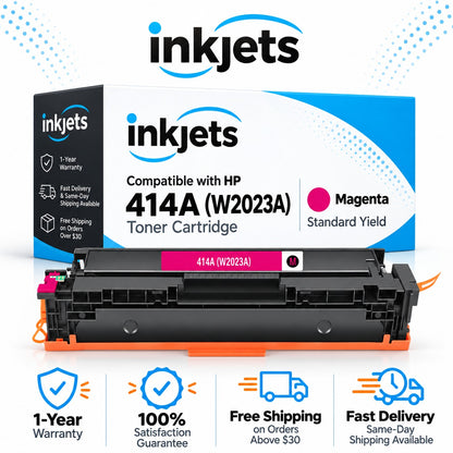 Compatible HP 414A (W2023A) Standard Yield Magenta Toner Cartridge