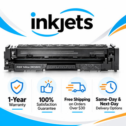 HP 218X (W2182X) Yellow High Yield Compatible Toner Cartridge