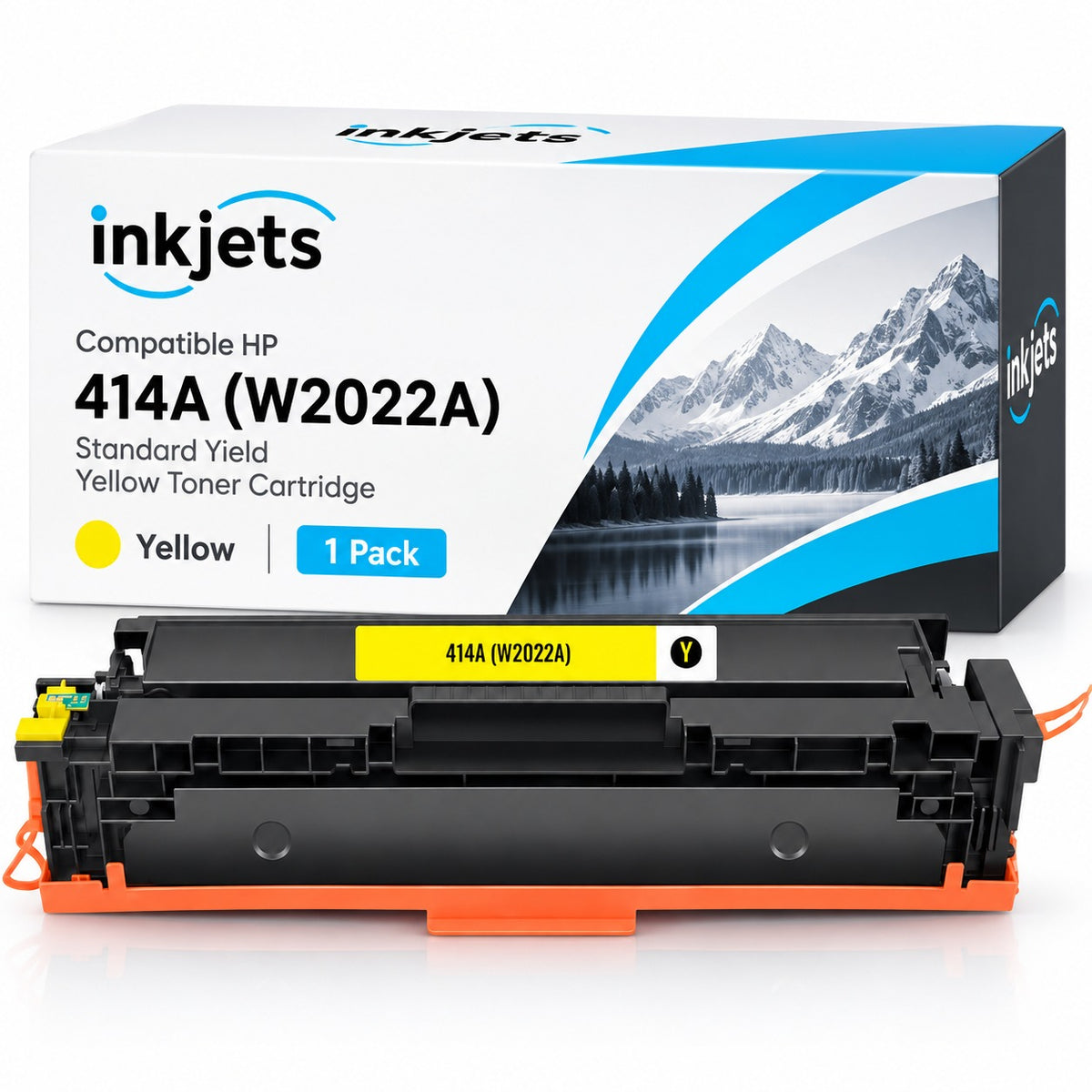 Compatible HP 414A (W2022A) Standard Yield Yellow Toner Cartridge