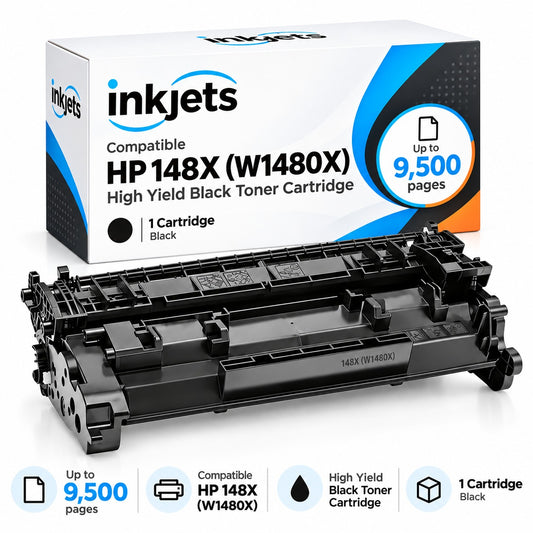 Compatible HP 148X (W1480X) High Yield Black Toner Cartridge