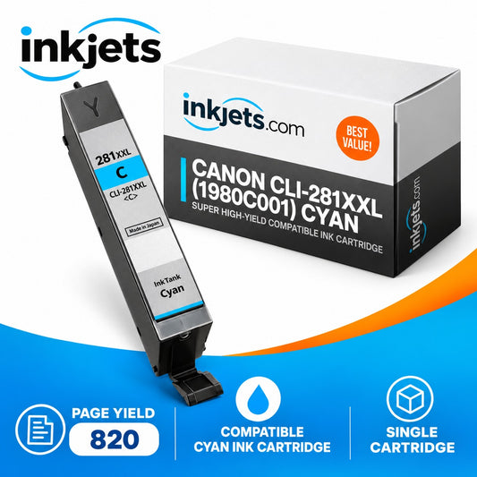 Canon CLI-281XXL (1980C001) Cyan Super High-Yield Compatible Ink Cartridge