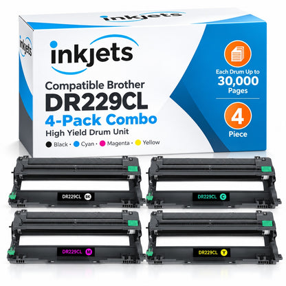Compatible Brother DR229CL High Yield 4-Pack Combo Drum Unit