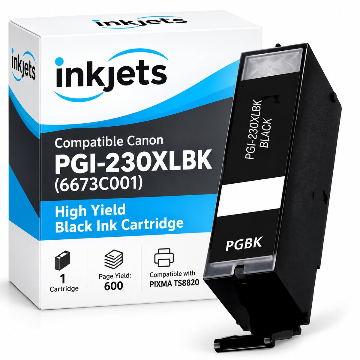 Compatible Canon PGI-230XLBK (6673C001) High Yield Black Ink Cartridge