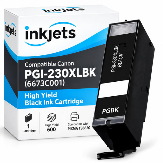 Compatible Canon PGI-230XLBK (6673C001) High Yield Black Ink Cartridge