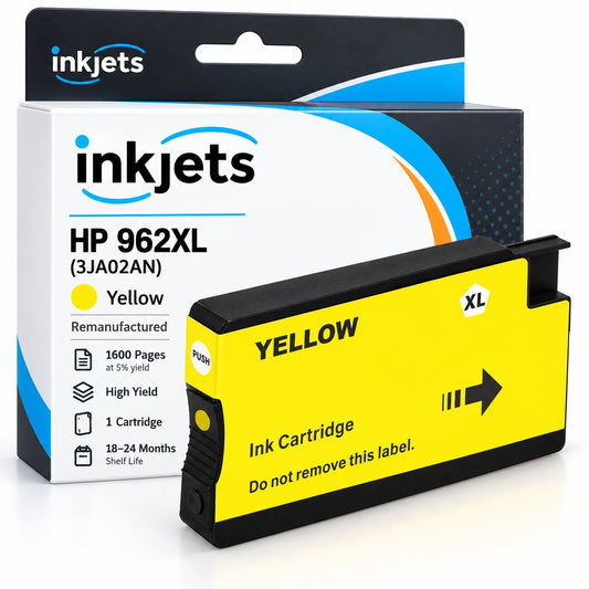 HP 962XL (3JA02AN) Yellow High-Yield Remanufactured Ink Cartridge